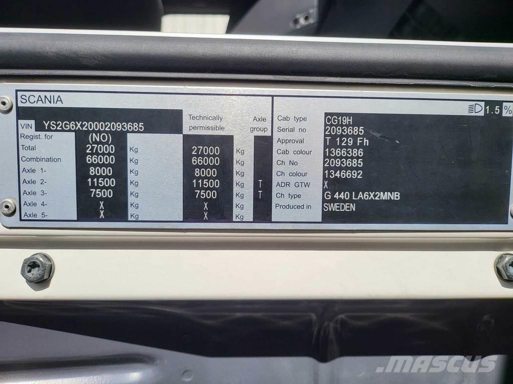 Scania G440 6X2 Tractor Units