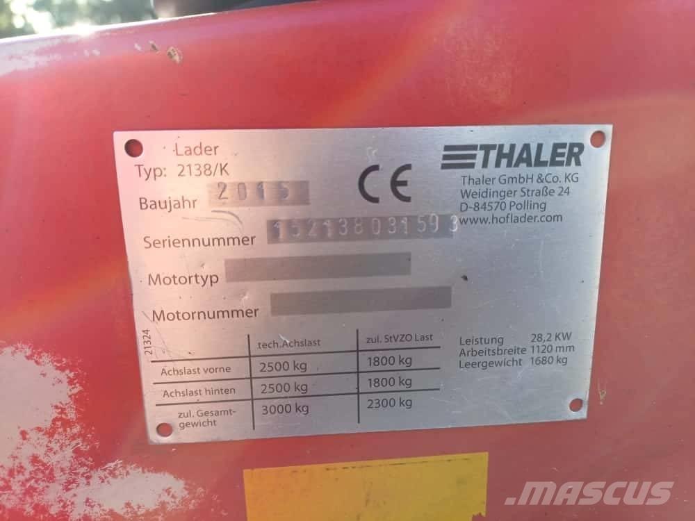 Thaler 2138/K Wheel loaders