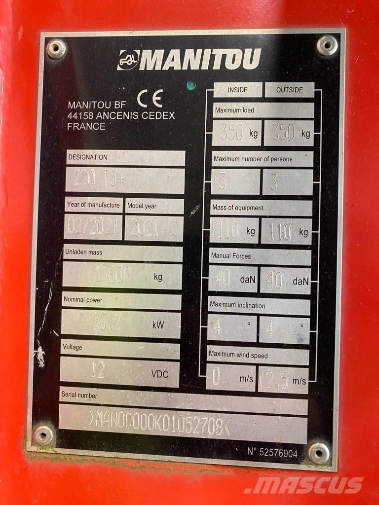 Manitou 220 TJ Articulated boom lifts