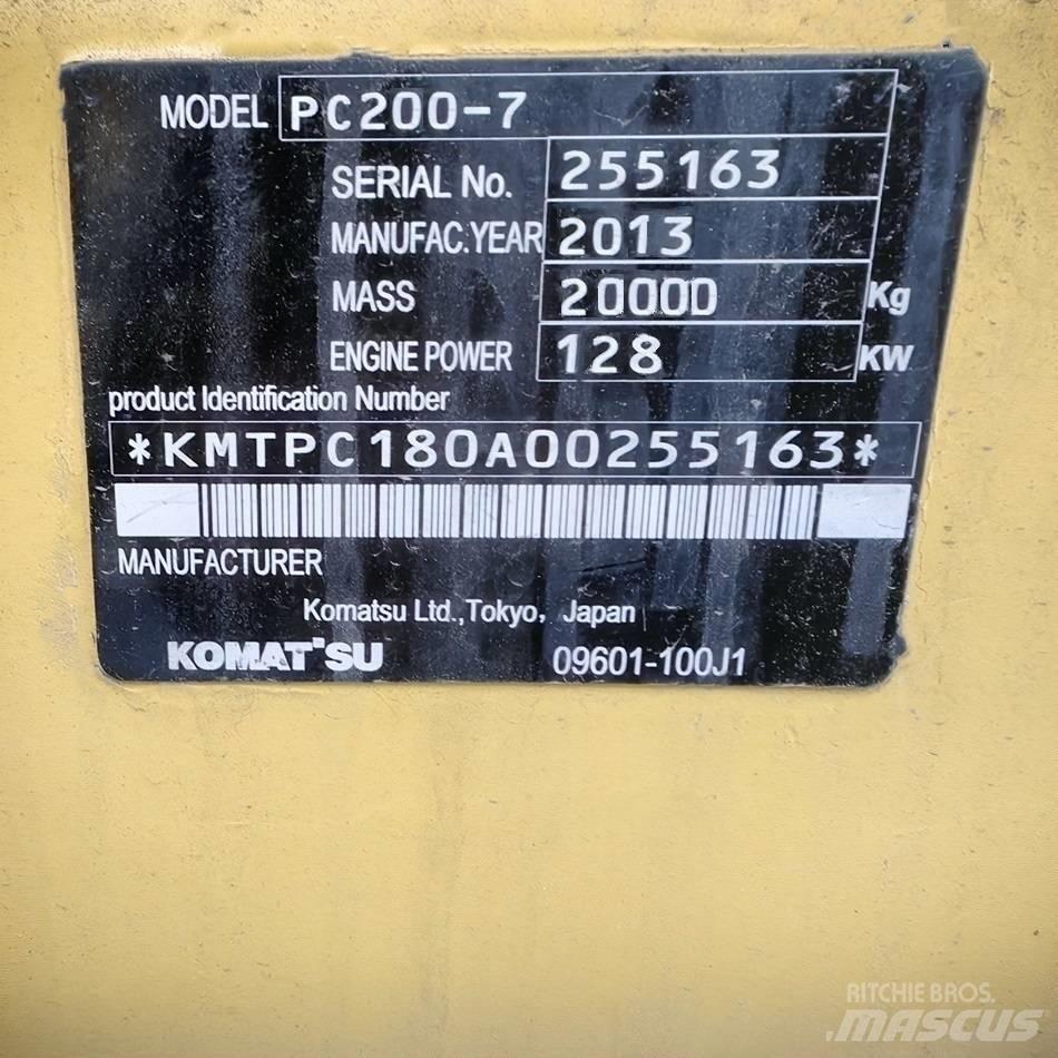 Komatsu PC 200-7 Crawler excavators