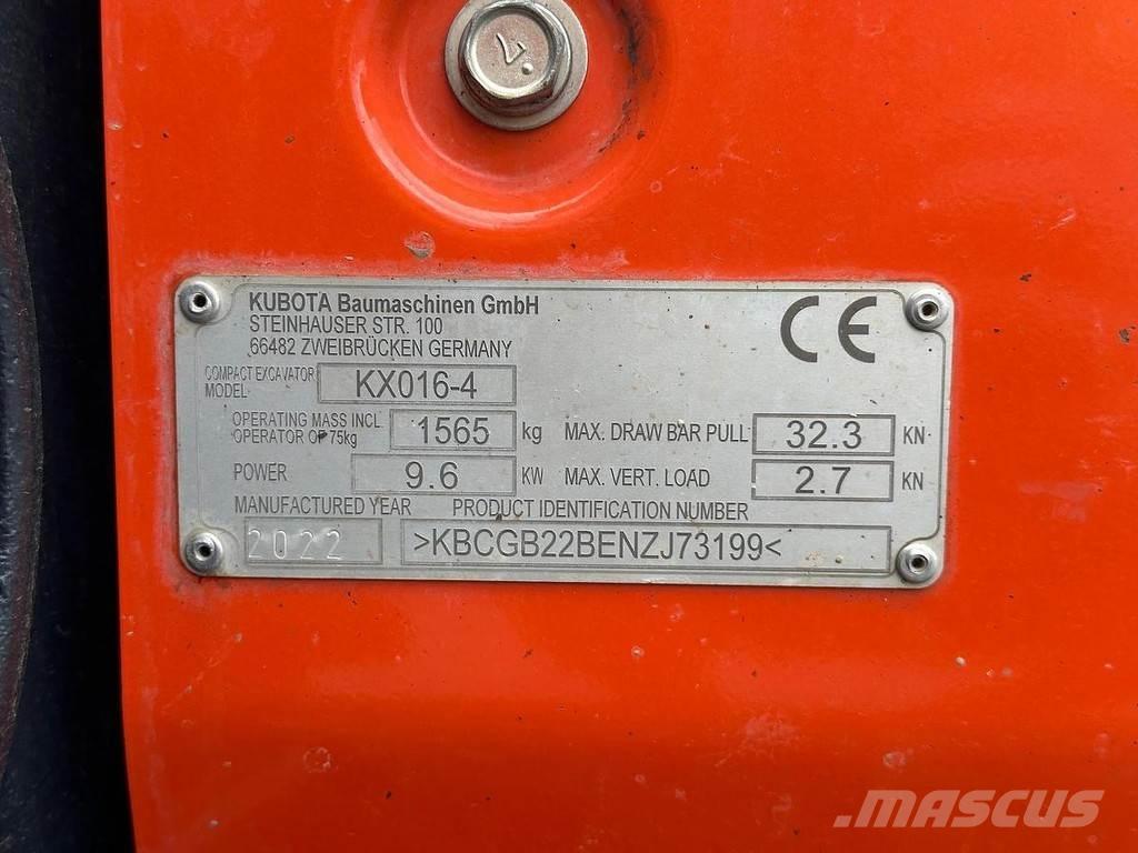 Kubota KX016-4 Mini excavators < 7t (Mini diggers)