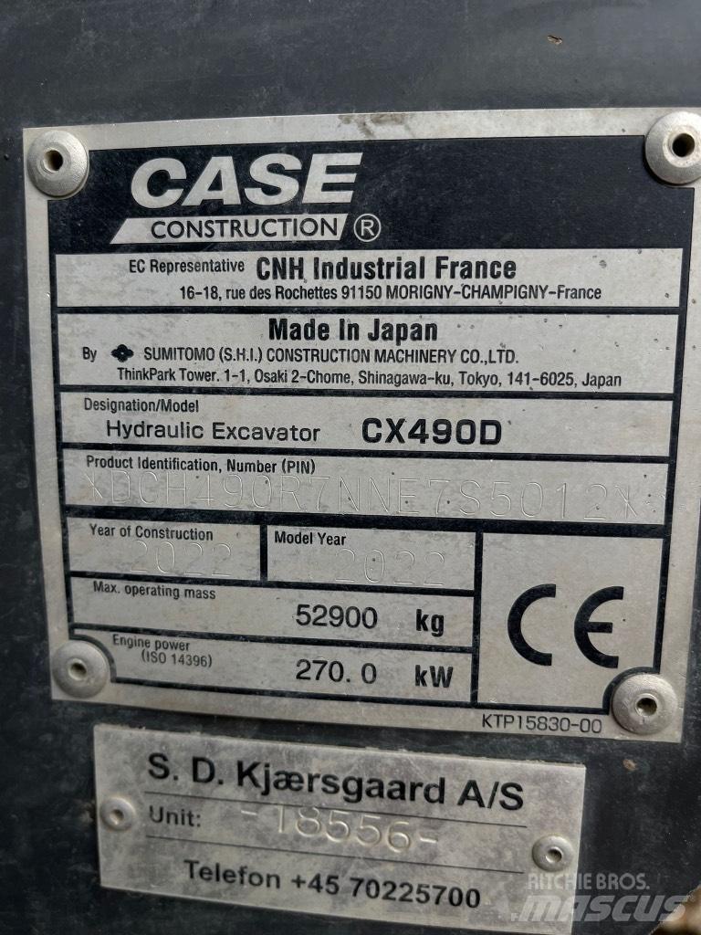 CASE CX 490 D Crawler excavators