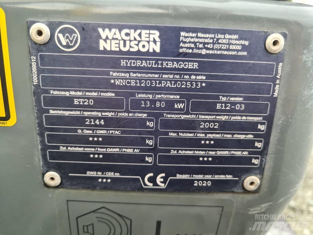 Wacker Neuson ET20 Crawler excavators
