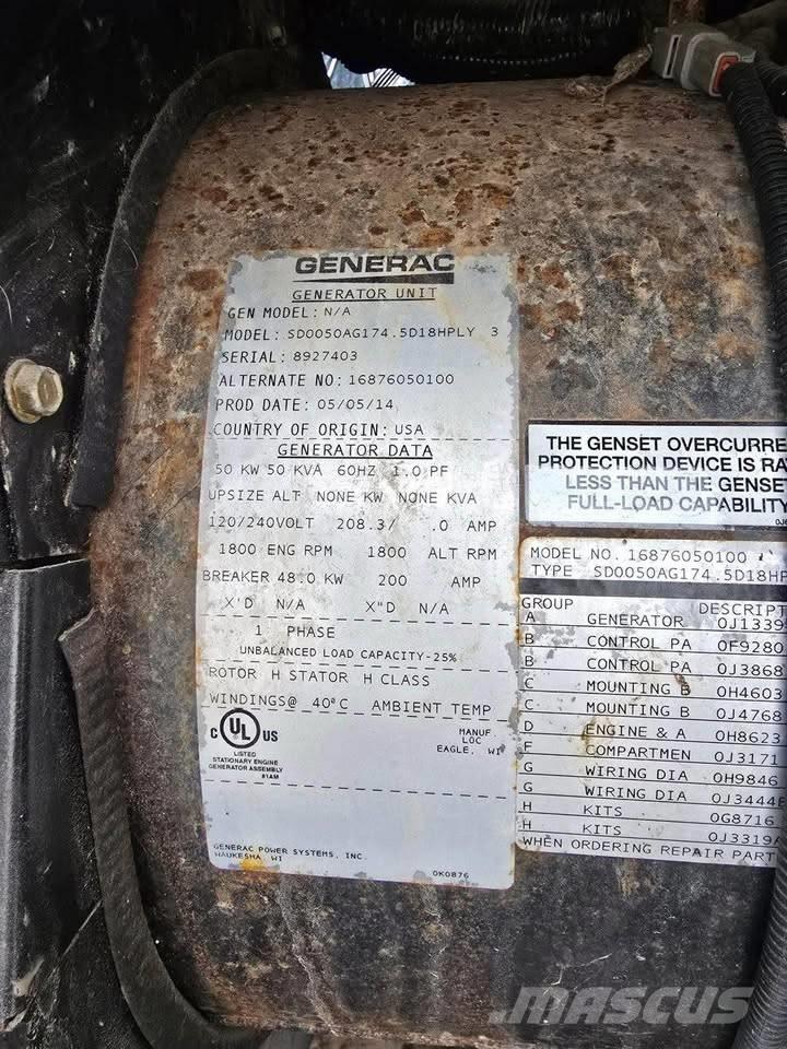 Generac 50 KW Diesel Generators