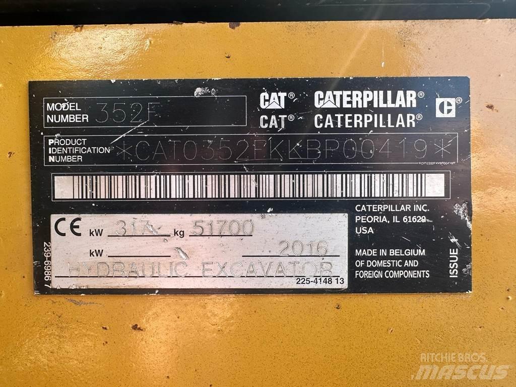 CAT 352F Crawler excavators