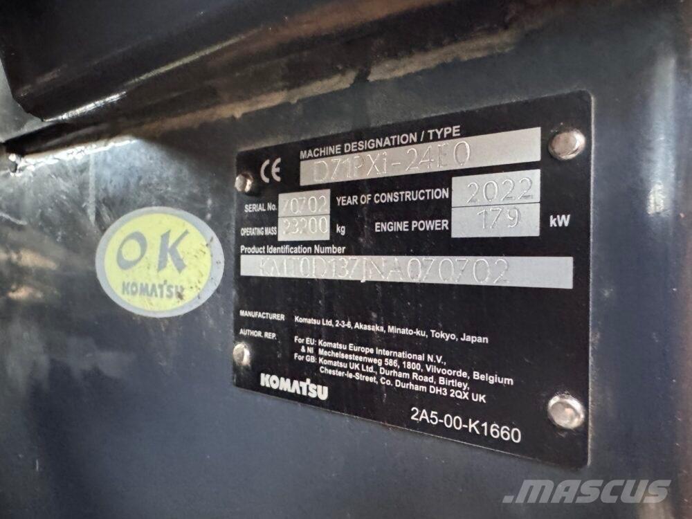 Komatsu D71 PXi-24EO Crawler dozers