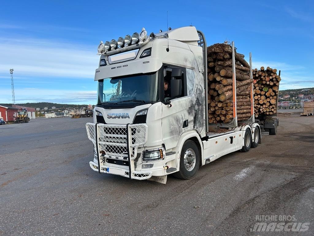 Scania R 650 Timber trucks