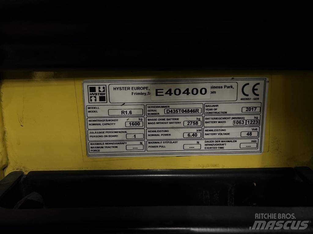 Hyster R1.6 Reach trucks