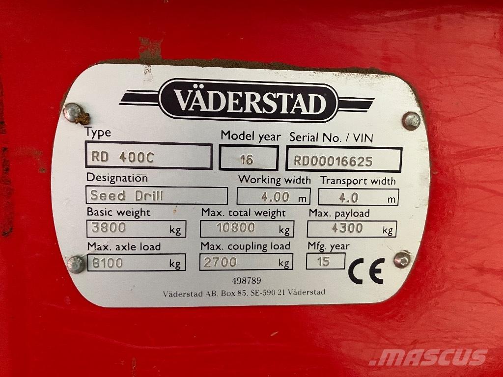 Väderstad Rapid400C Drills