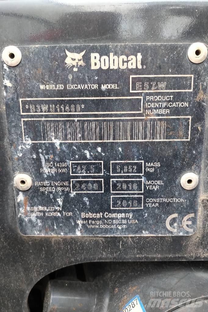 Bobcat W57 Wheeled excavators