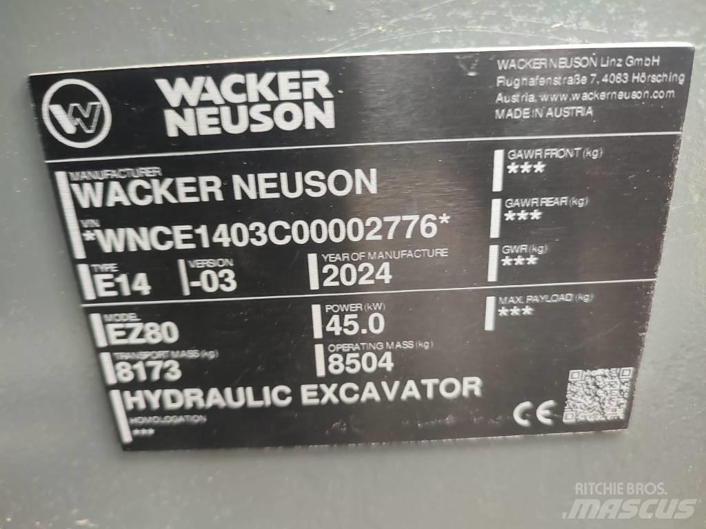 Wacker Neuson EZ 80 Midi excavators  7t - 12t