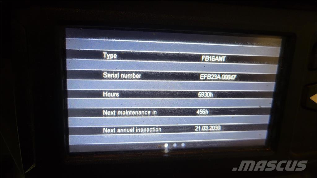 Mitsubishi FB16ANT Electric forklift trucks