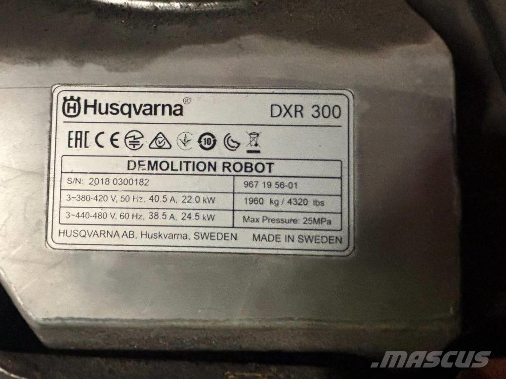 Husqvarna DXR 300 Demolition excavators