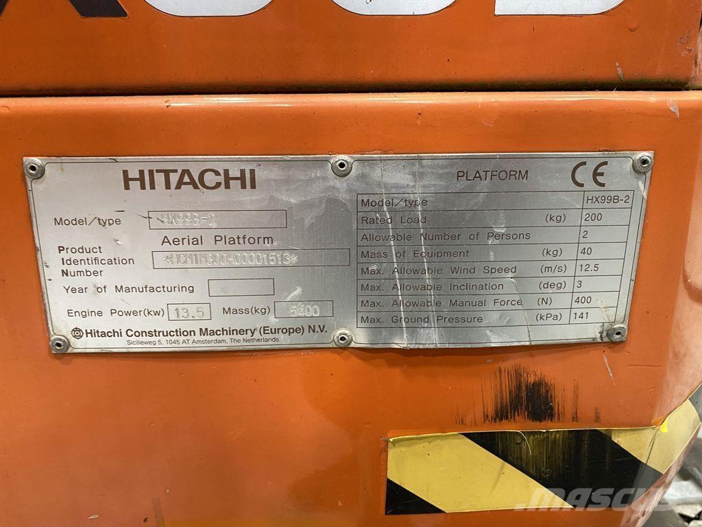 Hitachi HX99B-2 Telescopic boom lifts