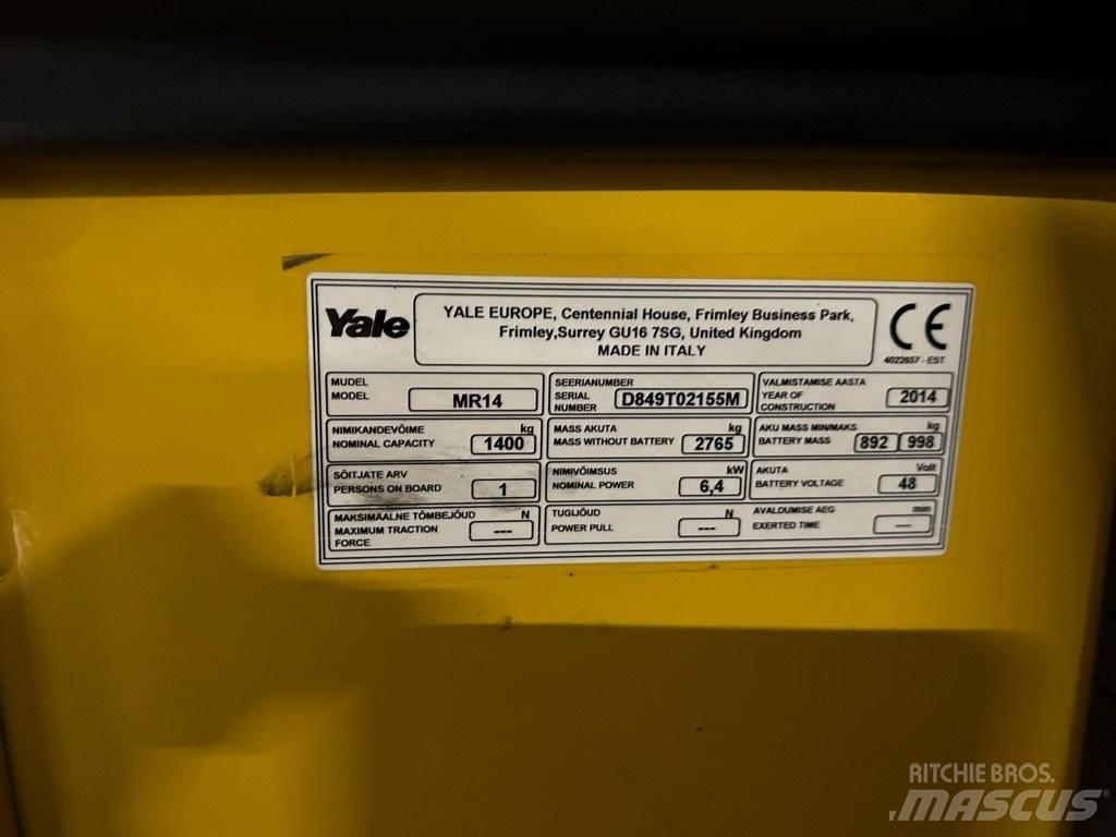 Yale MR 14 Reach trucks