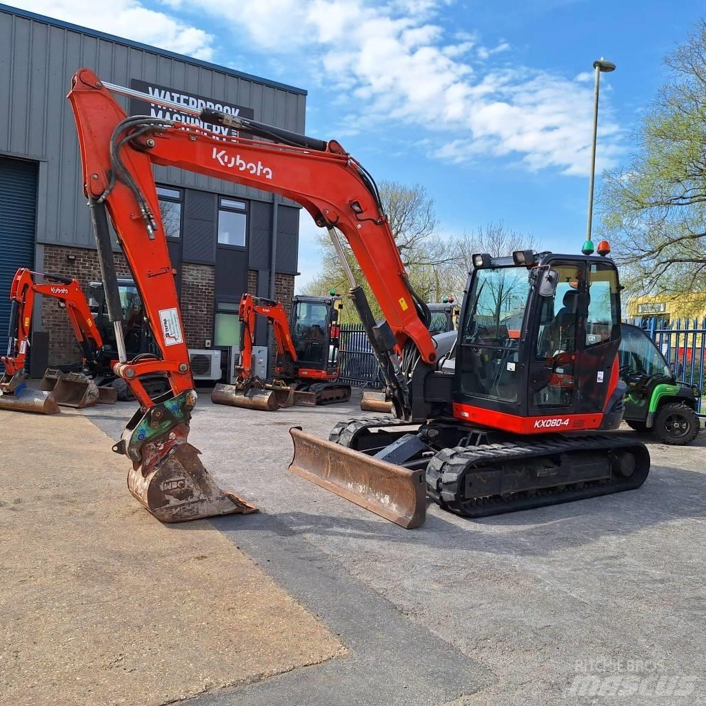 Kubota KX080-4 Midi excavators  7t - 12t