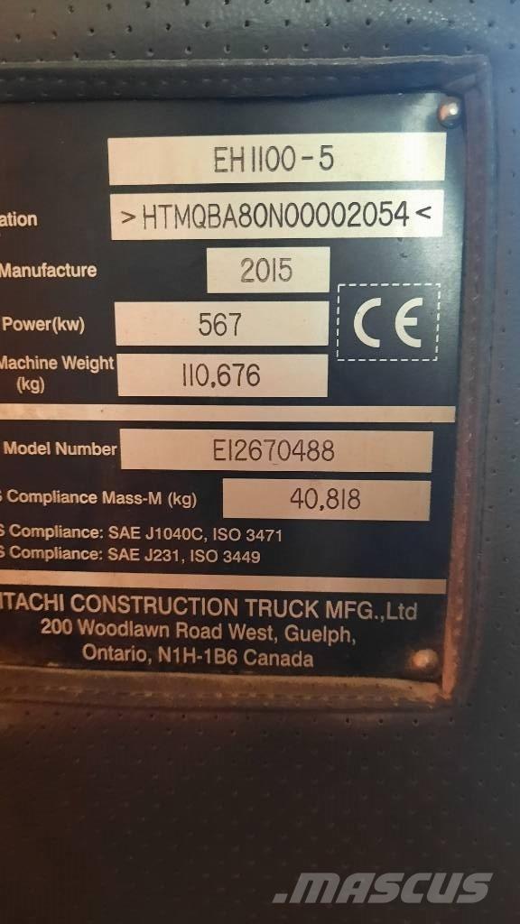 Hitachi EH 1100-5 Rigid dump trucks