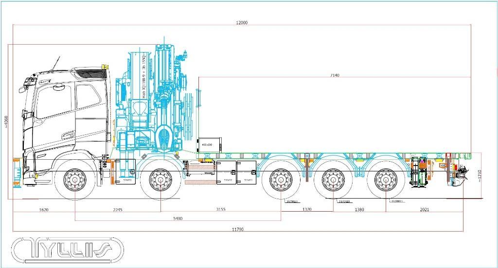 Volvo FH 13 540 Crane trucks
