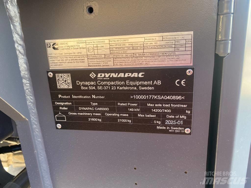 Dynapac CA 6500 D Single drum rollers