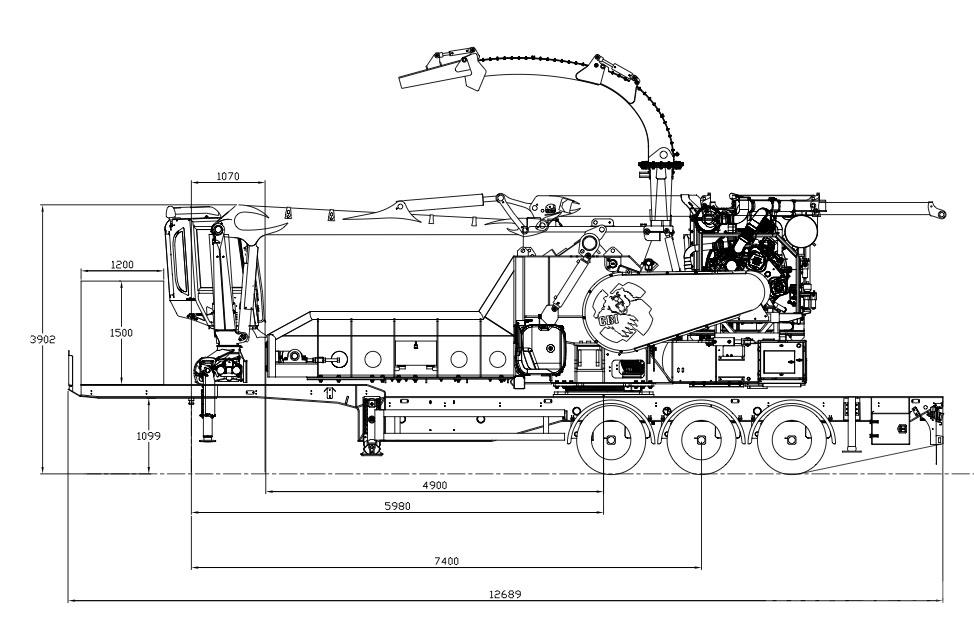 CBI Chipmax 484VR Wood chippers