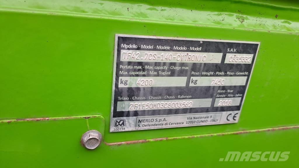Merlo TF 42.7 CS-140 Telescopic wheel loaders