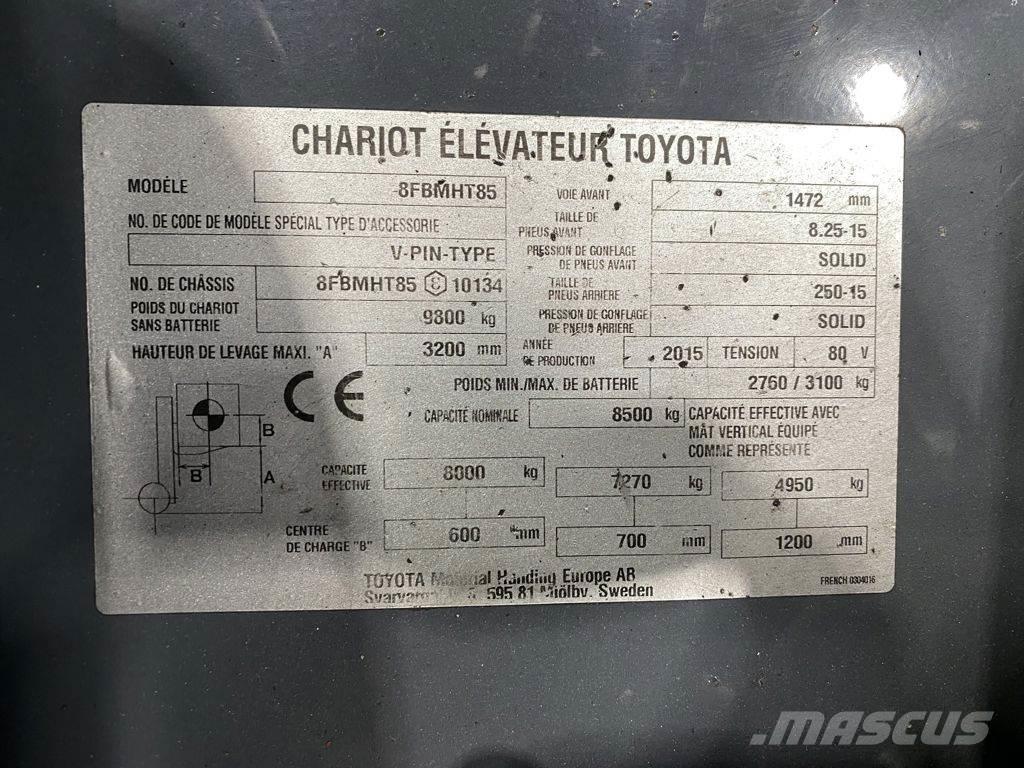 Toyota 8FBMHT85 Electric forklift trucks