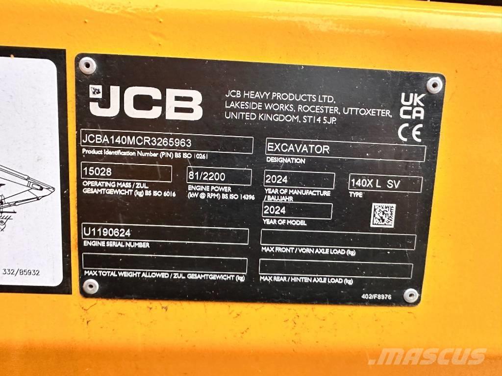 JCB 140 X Crawler excavators