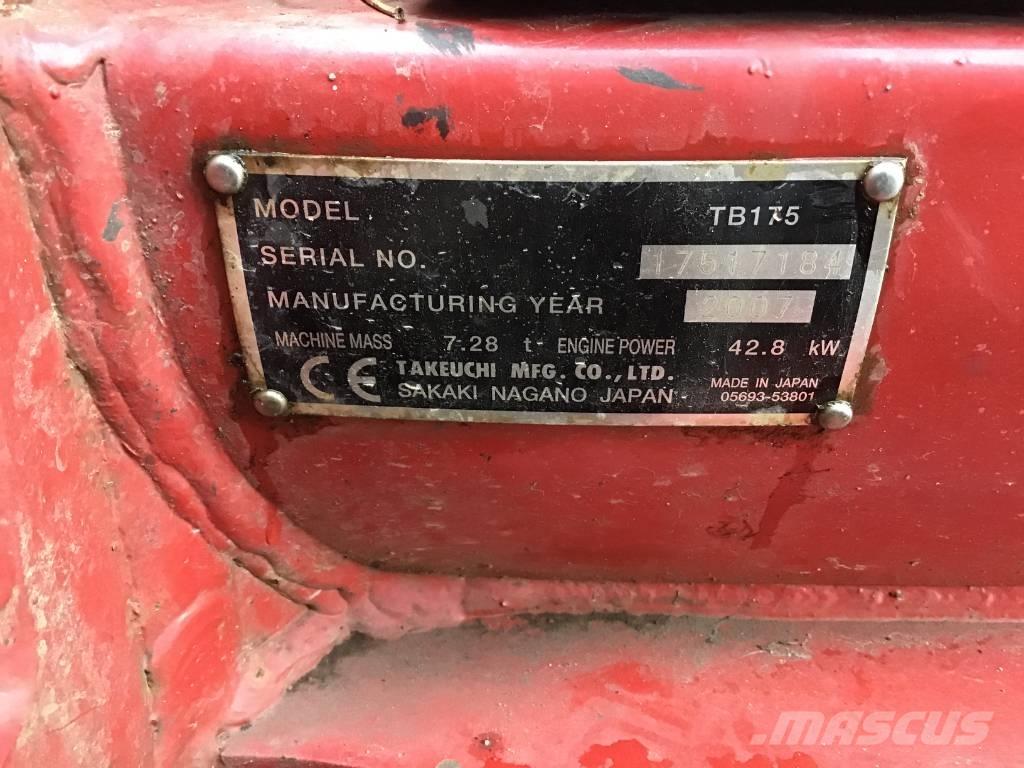 Takeuchi TB 175 Midi excavators  7t - 12t