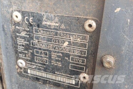 Develon DX 10 Z Mini excavators < 7t (Mini diggers)