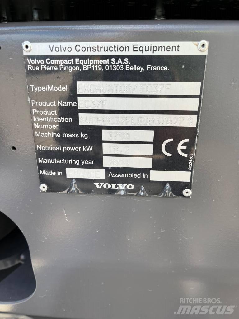 Volvo EC37F Mini excavators < 7t (Mini diggers)