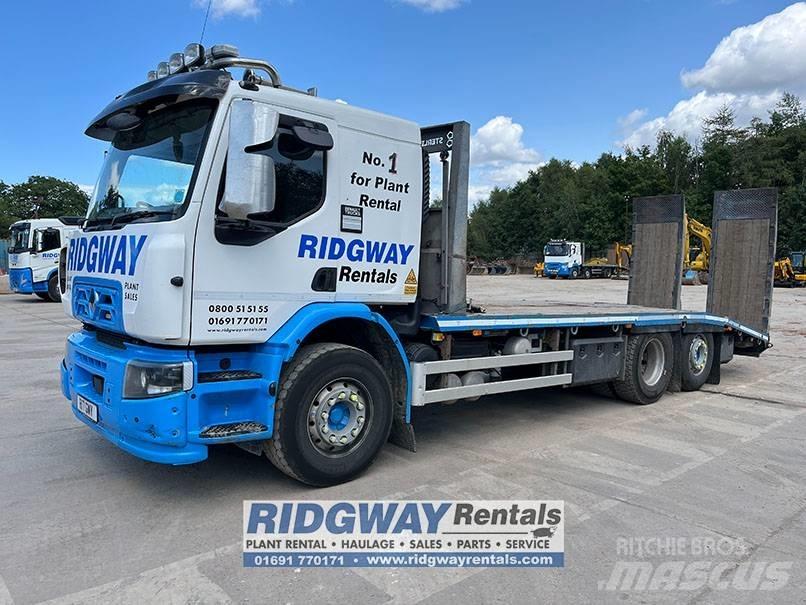 Renault C 320 Beavertail Flatbed / winch trucks