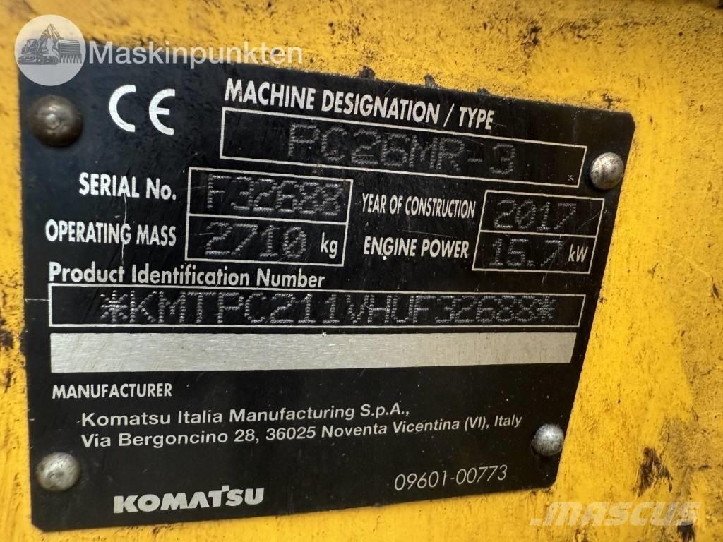 Komatsu PC 26 MR Mini excavators < 7t (Mini diggers)