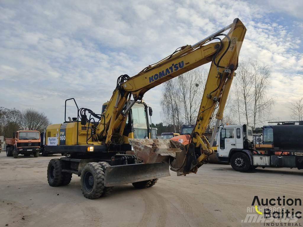 Komatsu PW160-7 Wheeled excavators