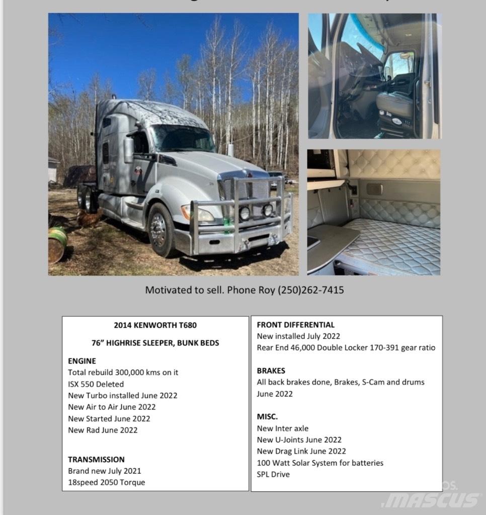 Kenworth T680 Tractor Units