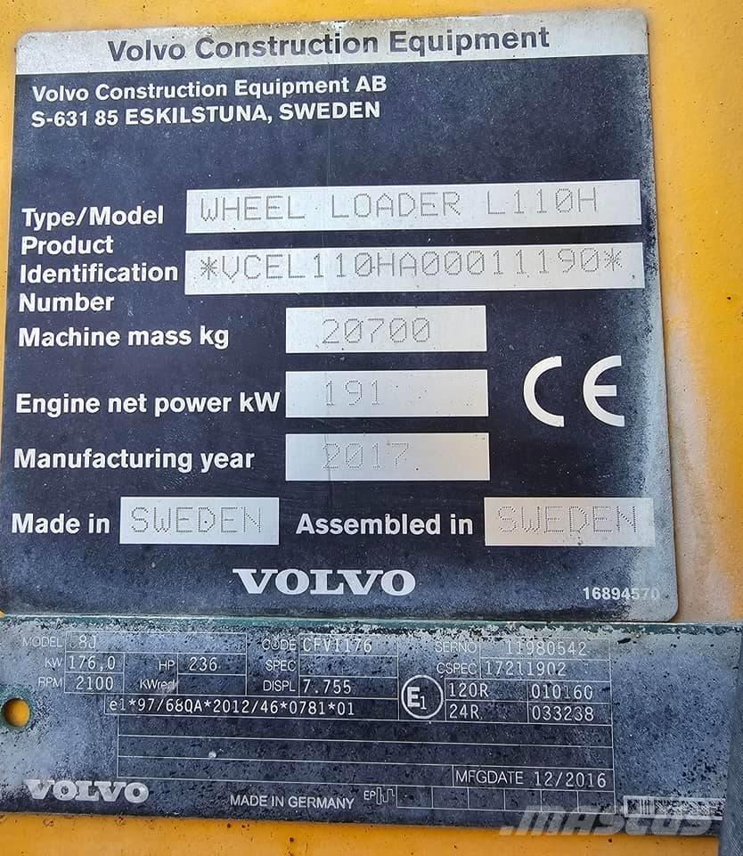 Volvo L 110 H Wheel loaders