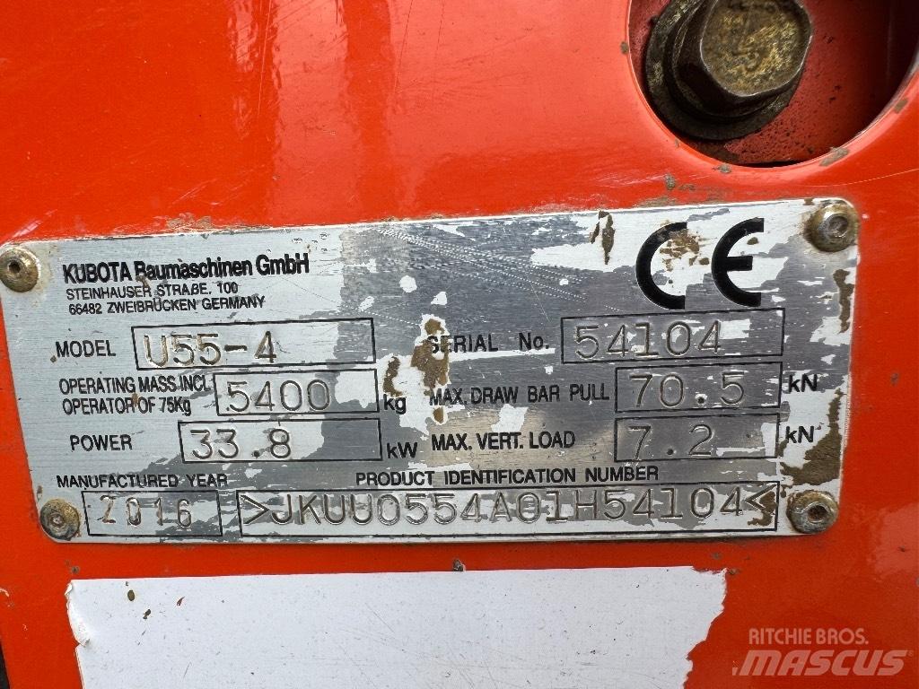 Kubota U 55-4 Mini excavators < 7t (Mini diggers)