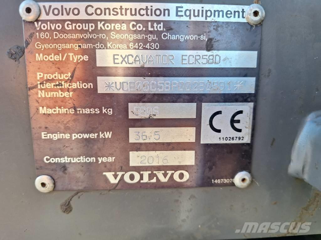 Volvo ECR 58 D Mini excavators < 7t (Mini diggers)