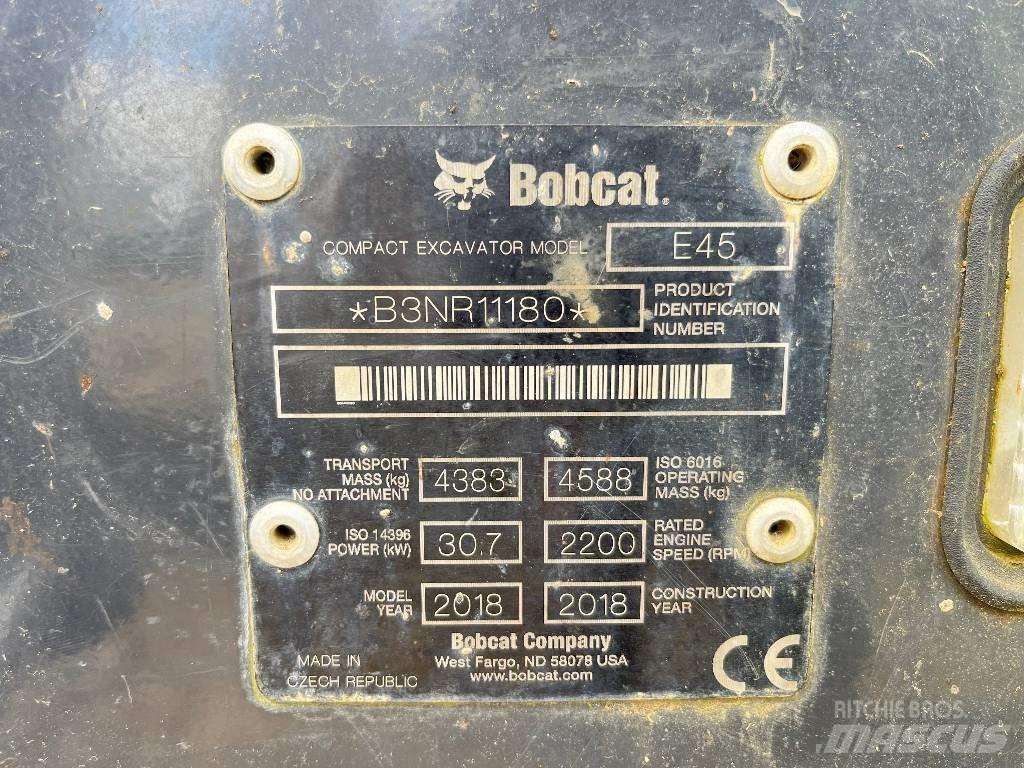 Bobcat E 45 Mini excavators < 7t (Mini diggers)