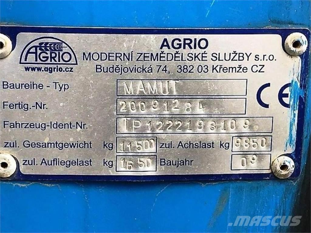Agrio MAMUT 6036 Trailed sprayers
