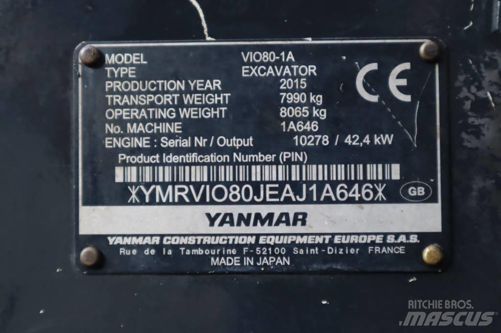 Yanmar VIO80-1A Midi excavators  7t - 12t