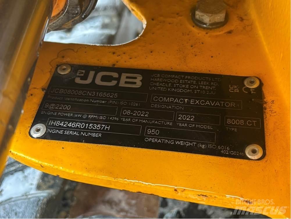 JCB MICRO 8008 Mini excavators < 7t (Mini diggers)