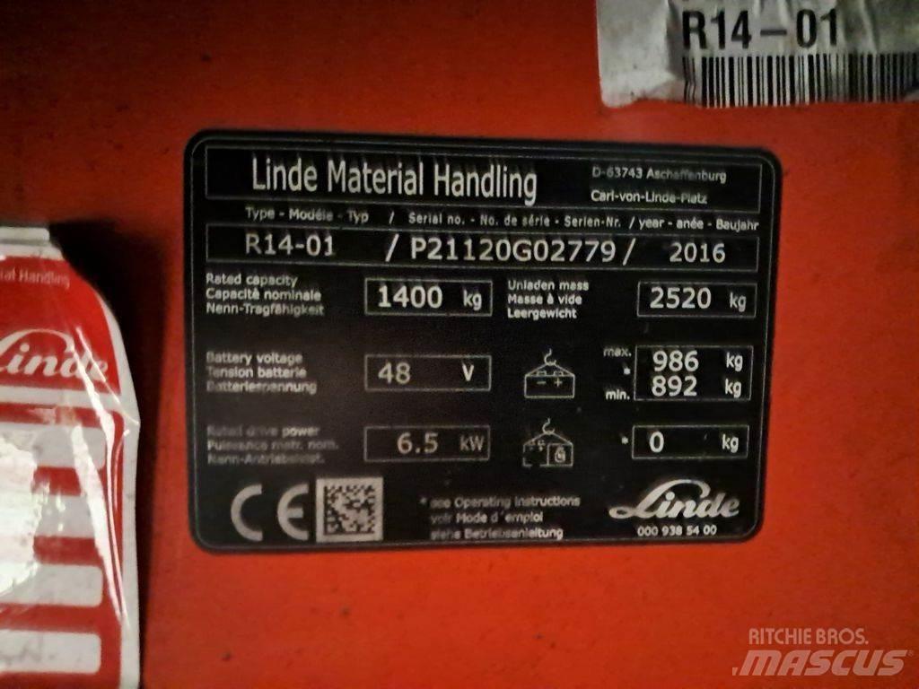 Linde R14-01 Reach trucks