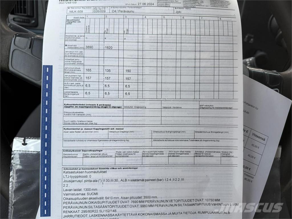 Jyki V 31-SL Flatbed/Dropside trailers