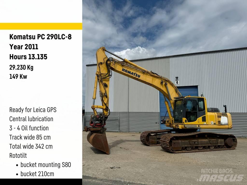 Komatsu PC 290 LC-8 Crawler excavators