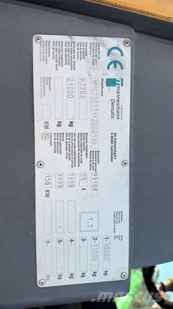 GRUA DEMAG 25T Rough terrain cranes