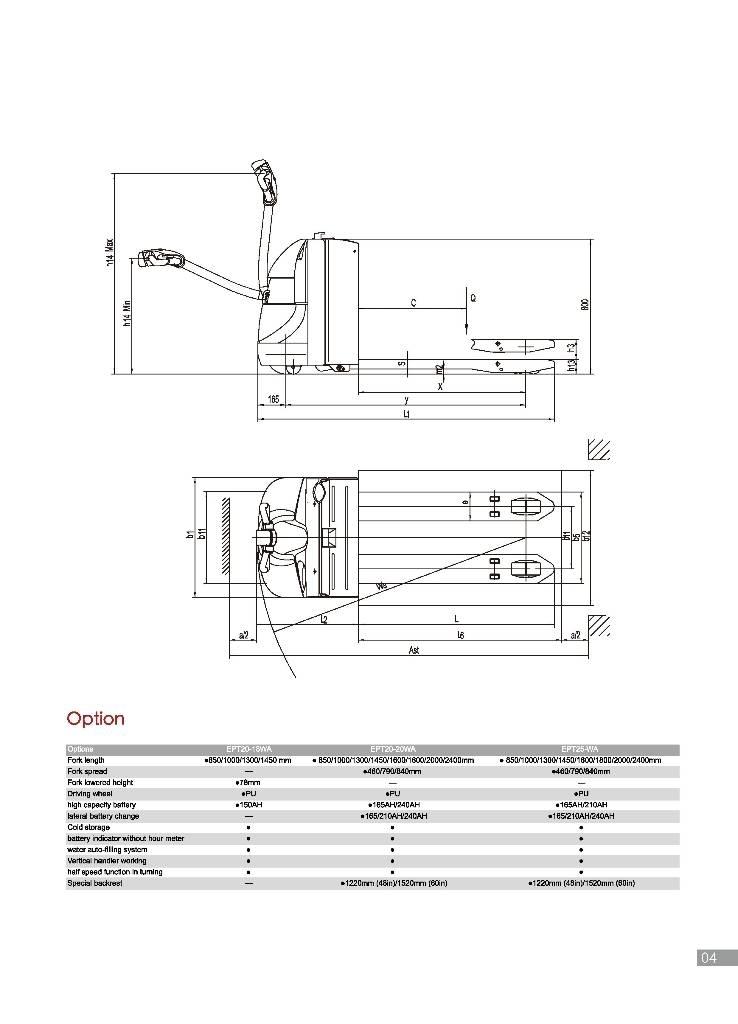 EP EPT20-18WA Low lifter