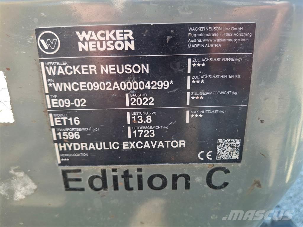 Wacker Neuson ET16 Crawler excavators