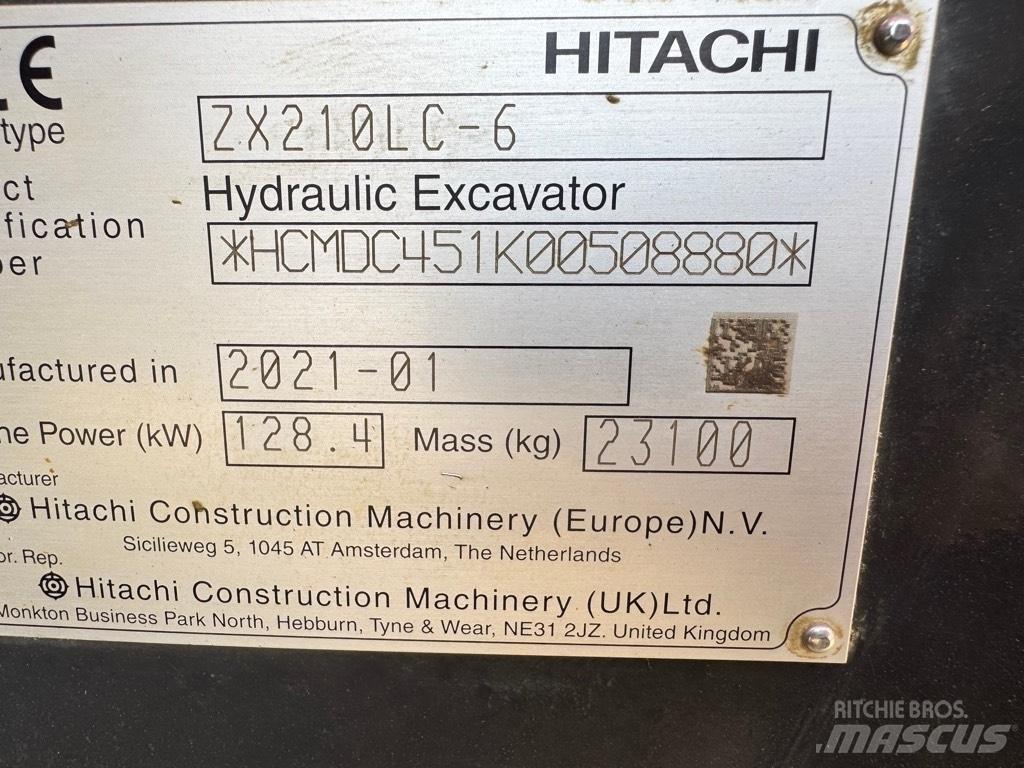 Hitachi ZX 210 LC-6 Crawler excavators