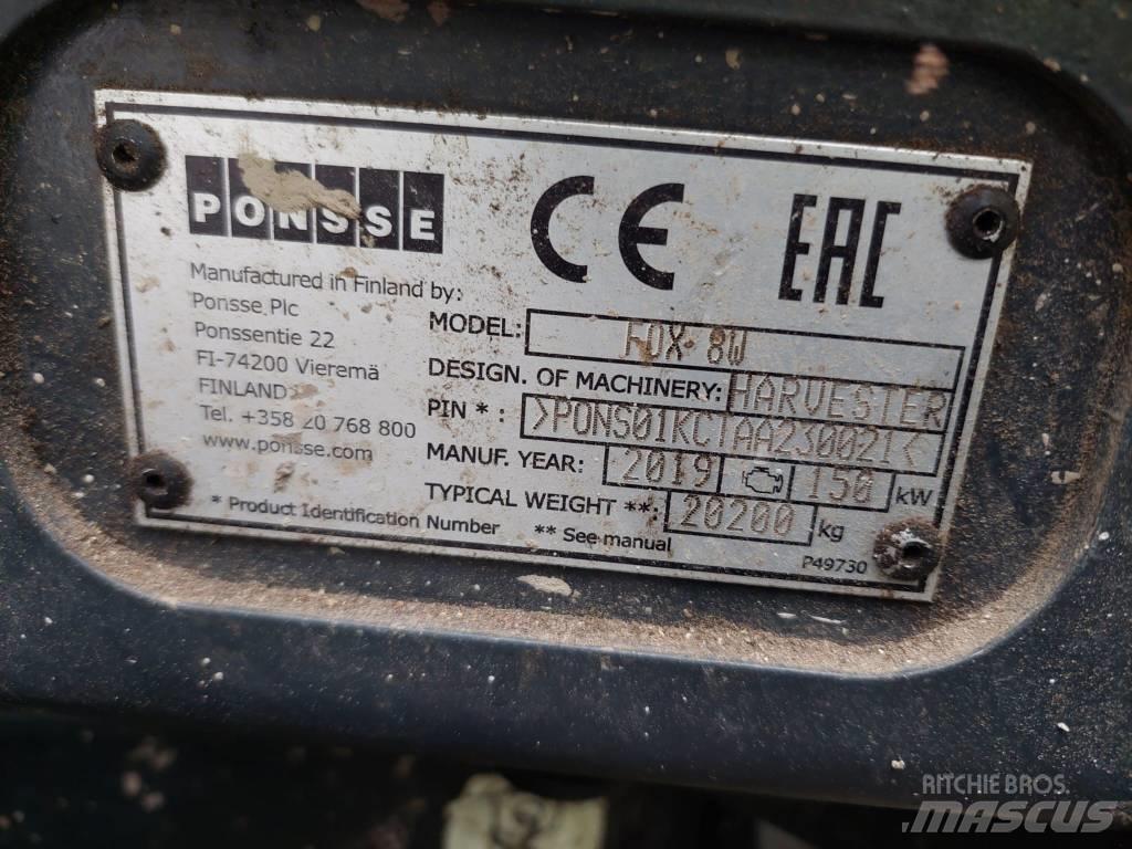 Ponsse FOX 8W Harvesters