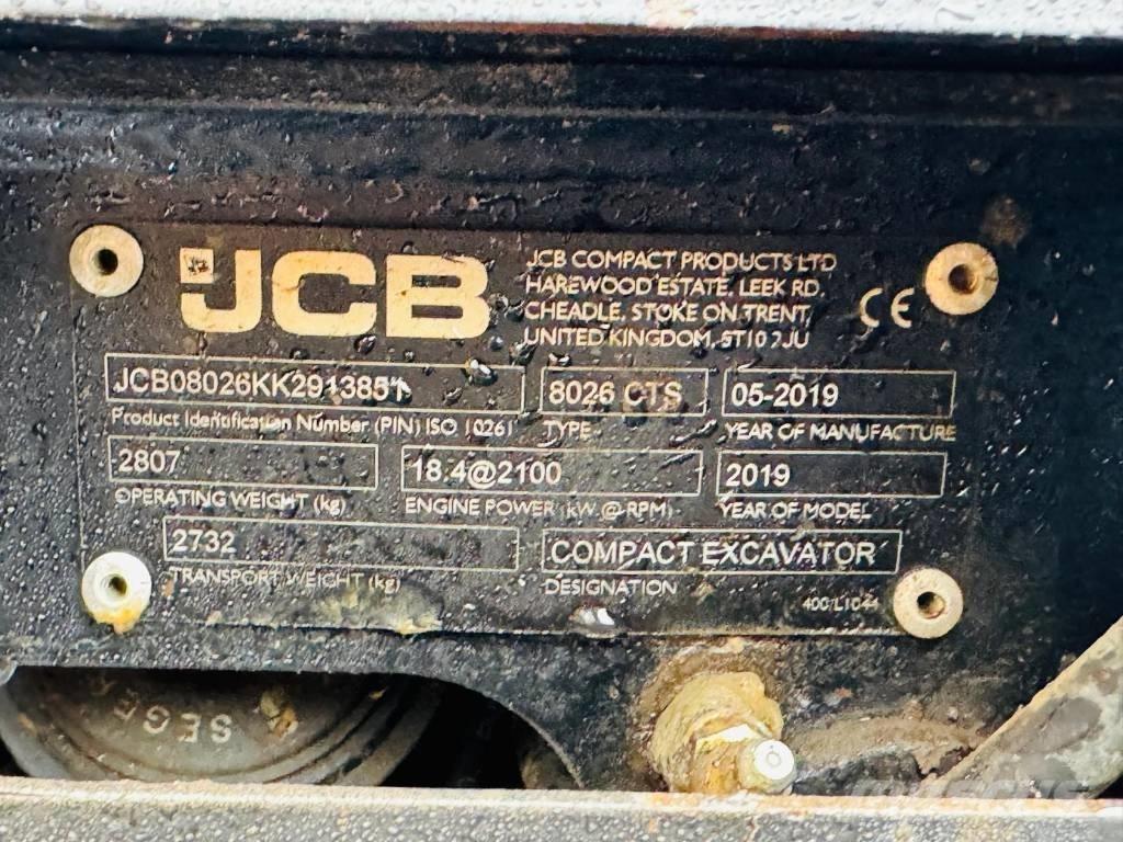 JCB 8026 CTS Mini excavators < 7t (Mini diggers)